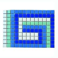 Плитка мозаичная AquaViva (25×25 мм). фриз ЗигЗаг