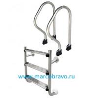 Лестница Aquaviva SP-315 (из 2-х элементов). 3 ступени. из стали AISI-304