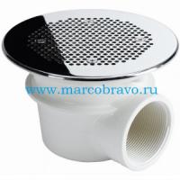 Слив донный VAMILA 4800275 (13 м3/ч). универсальный. с крышкой из нержавеющей стали AISI 316