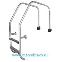 Лестница Aquaviva Overflow-215. 2 ступени. из стали AISI-304. для широкого борта