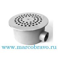 Слив донный из нержавеющий стали АТ 04.11 (30 м3/ч. O 250 мм. универсальный). круглый