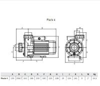 Насос Espa Piscis 4M (1,4 кВт, 20 куб.м/ч, 230В)