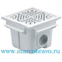 Слив донный IML А-014-L (13 м3/ч. 210 x 210 мм) под плёнку