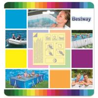 Ремкомплект:10 самоклеящихся заплаток из ПВХ 42,3 кв.см Bestway